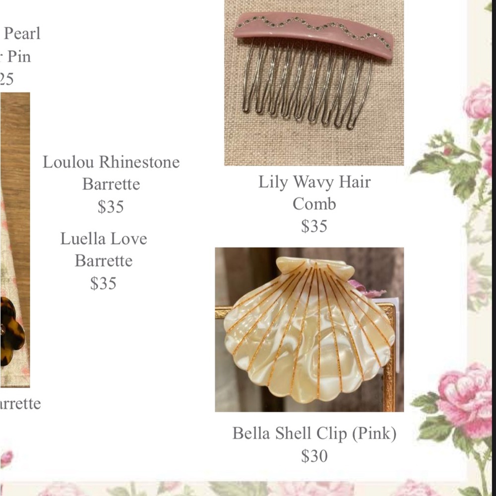LOVESHACKFANCY Shell 🐚 Hair Clip